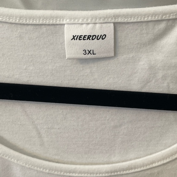 Amazon White Tunic with Smocked Sleeves - Picture 3 of 5